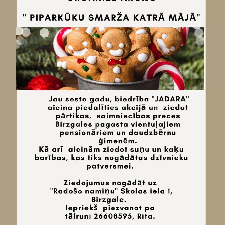 Piparkūku smarža katrā mājā