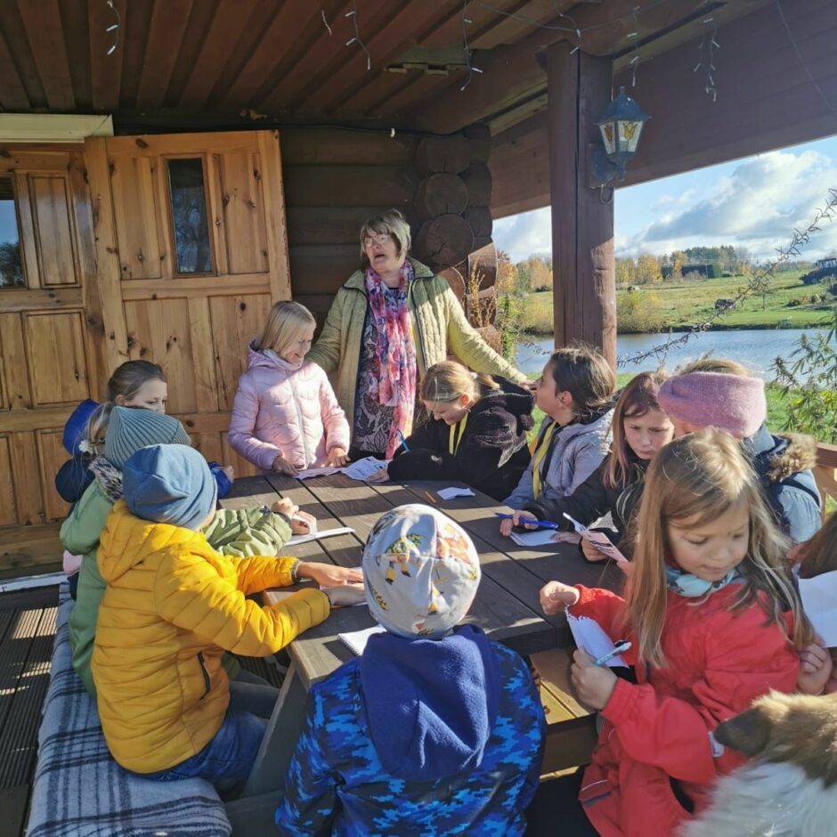 Skolēni Karjeras nedēļas pasākumā