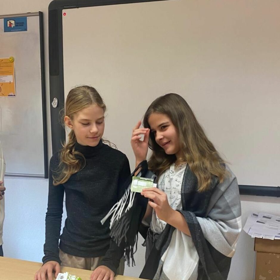 Skolēni Karjeras nedēļas pasākumā