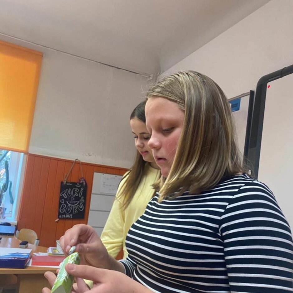 Skolēni Karjeras nedēļas pasākumā