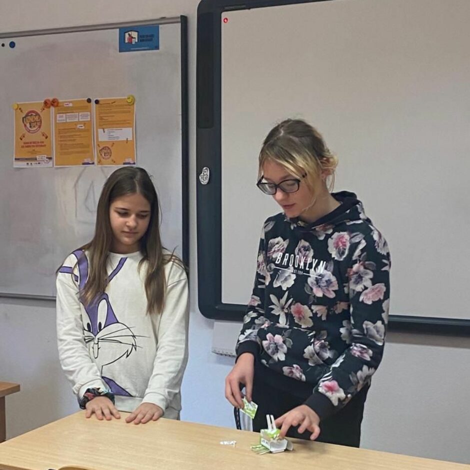 Skolēni Karjeras nedēļas pasākumā