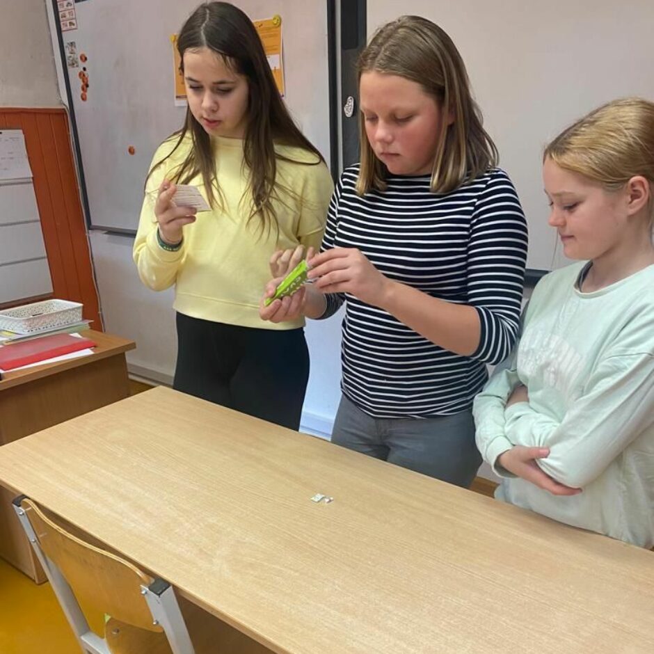 Skolēni Karjeras nedēļas pasākumā