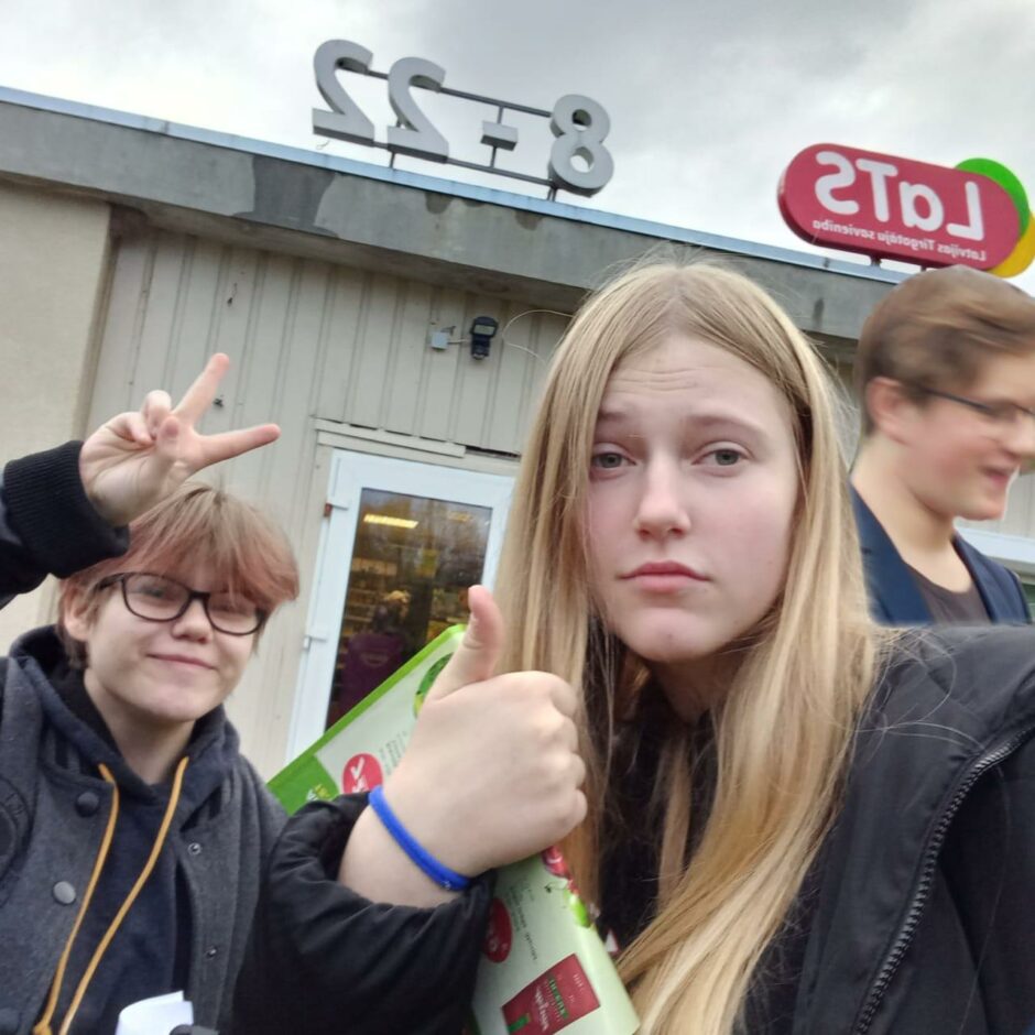 Skolēni Karjeras nedēļas pasākumā