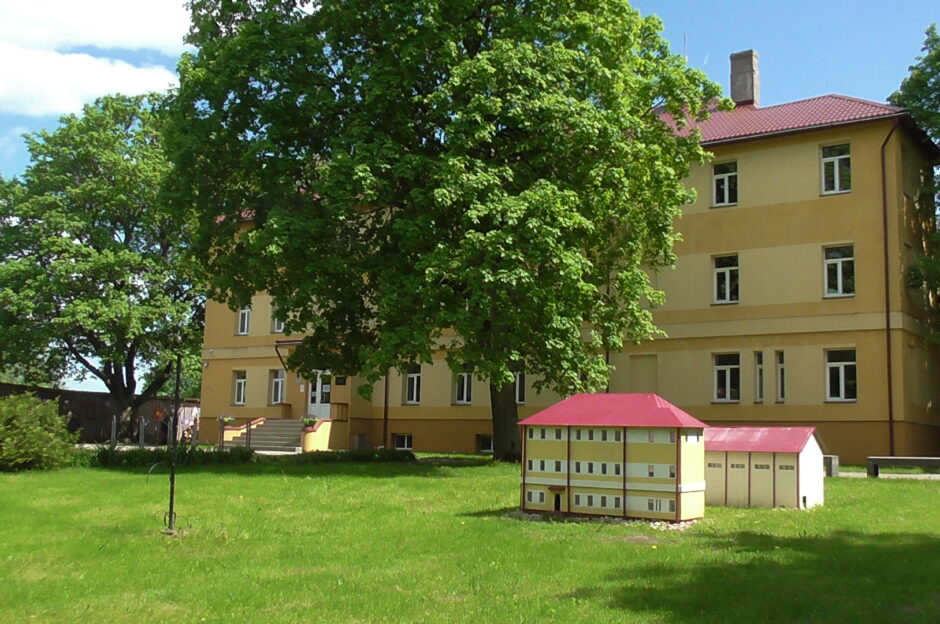 Birzgales pamatskolas ēka vasarā