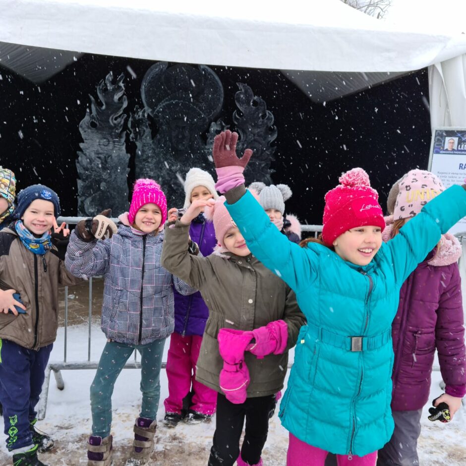 2. un 3.klase Ledus skulptūru festivālā