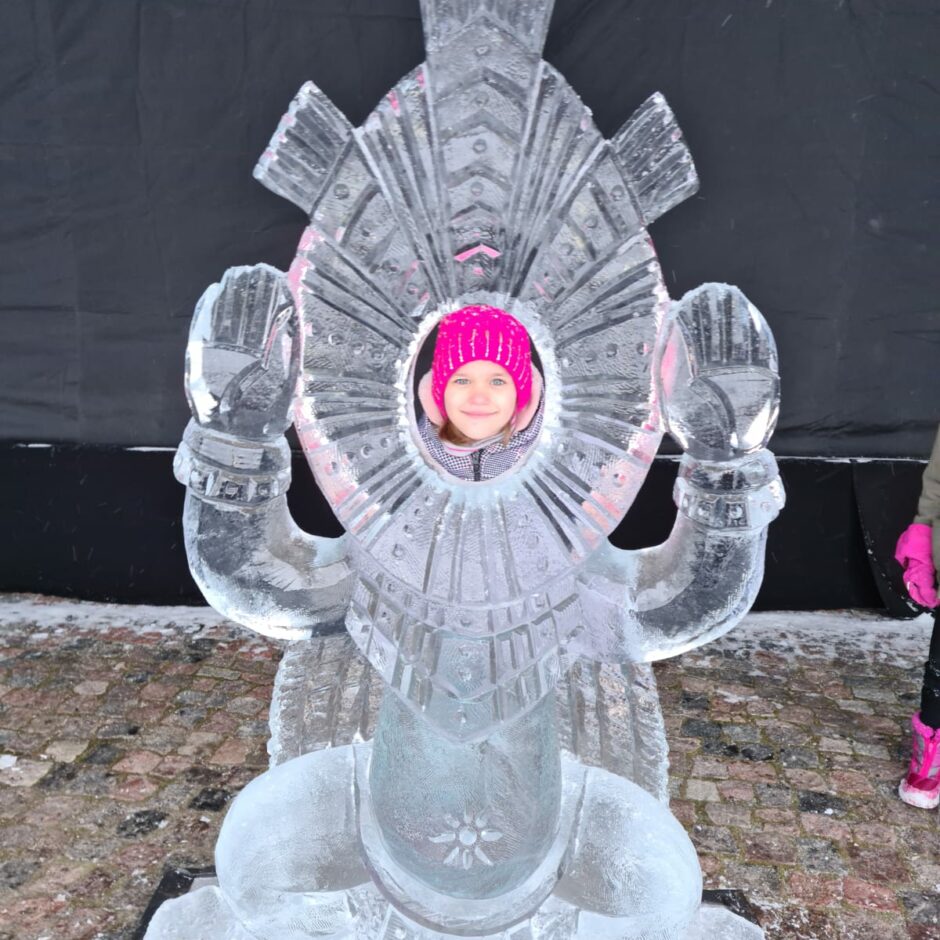 2. un 3.klase Ledus skulptūru festivālā
