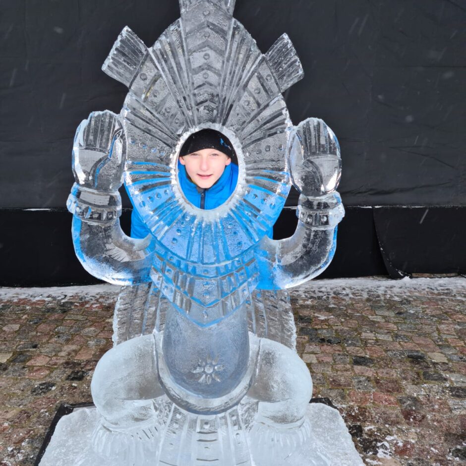 2. un 3.klase Ledus skulptūru festivālā