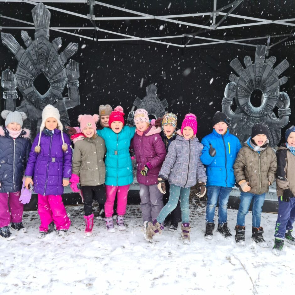 2. un 3.klase Ledus skulptūru festivālā