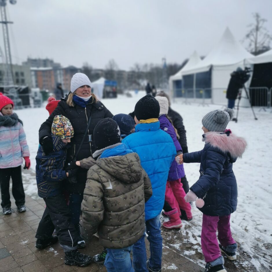 2. un 3.klase Ledus skulptūru festivālā