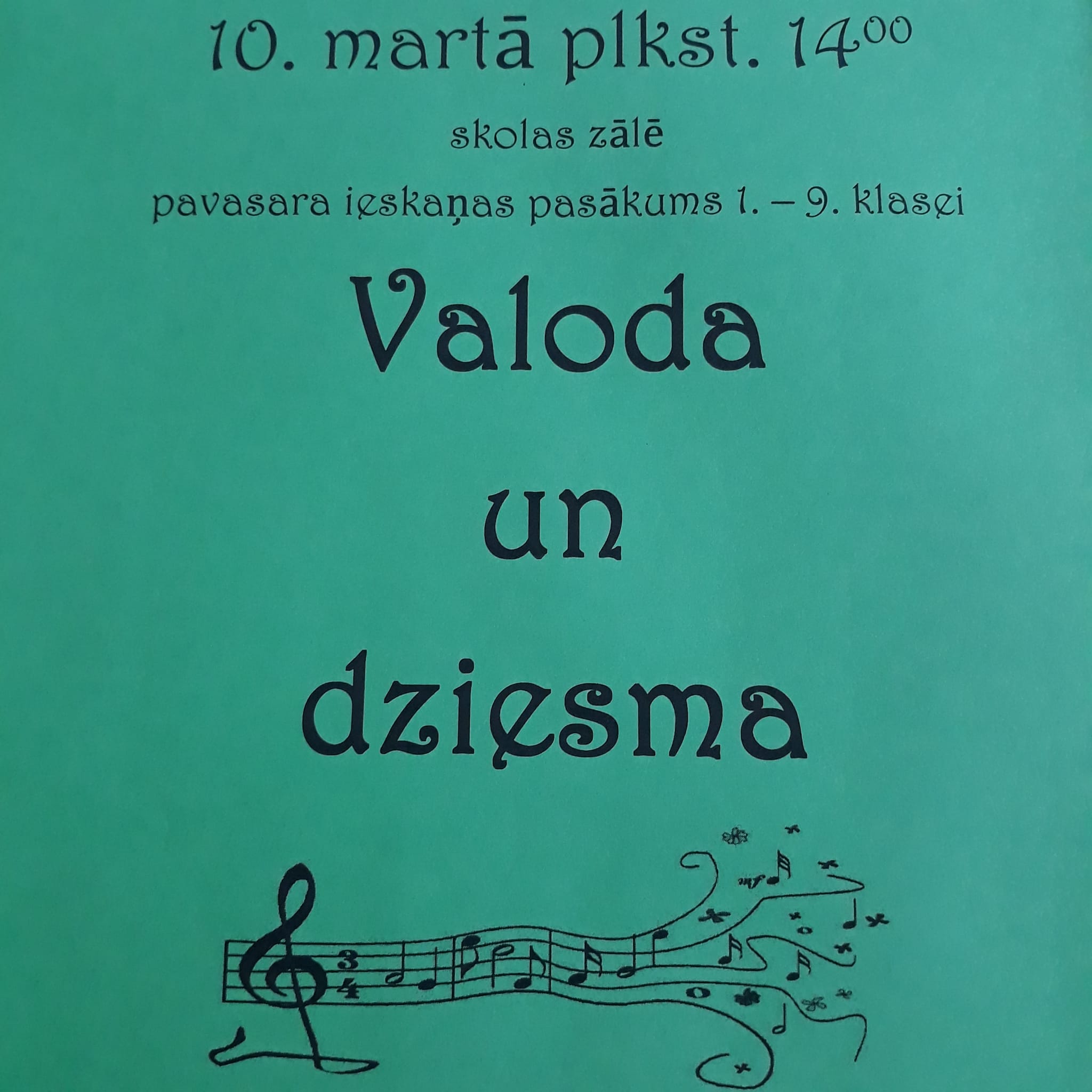 Valoda un dziesma