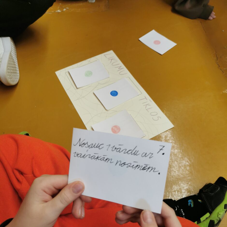 Spēles latviešu valodas stundās