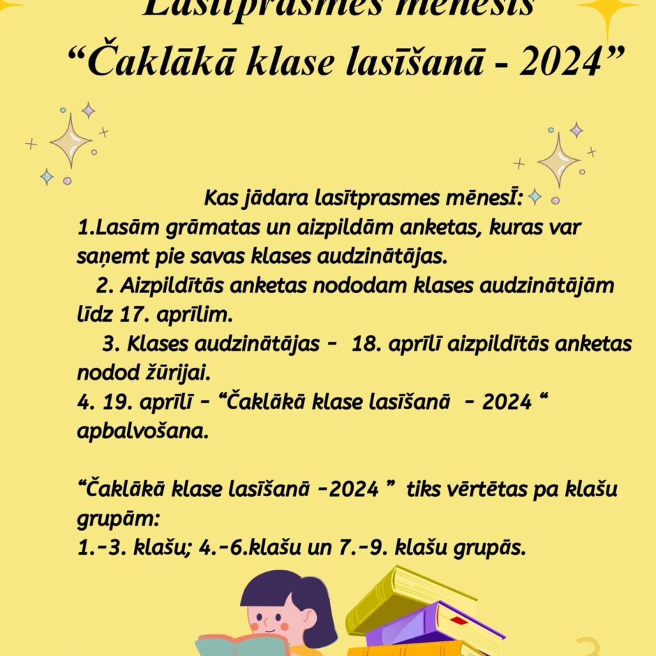 Čaklākā klase lasīšanā