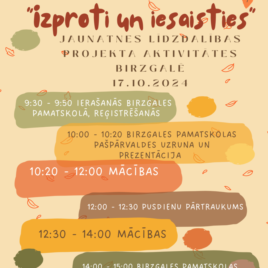 Izproti un iesaisties