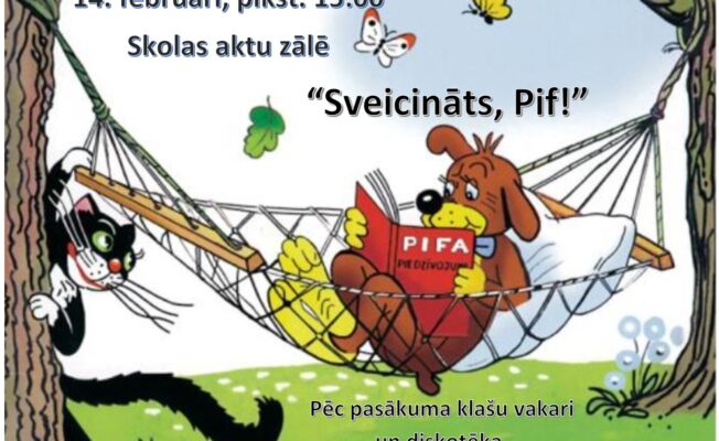 Sveicināts, Pif
