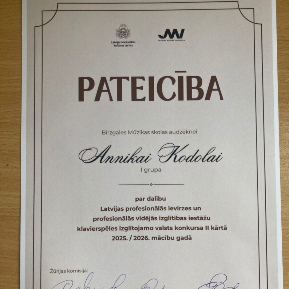 Valsts konkurss klavierspēlē